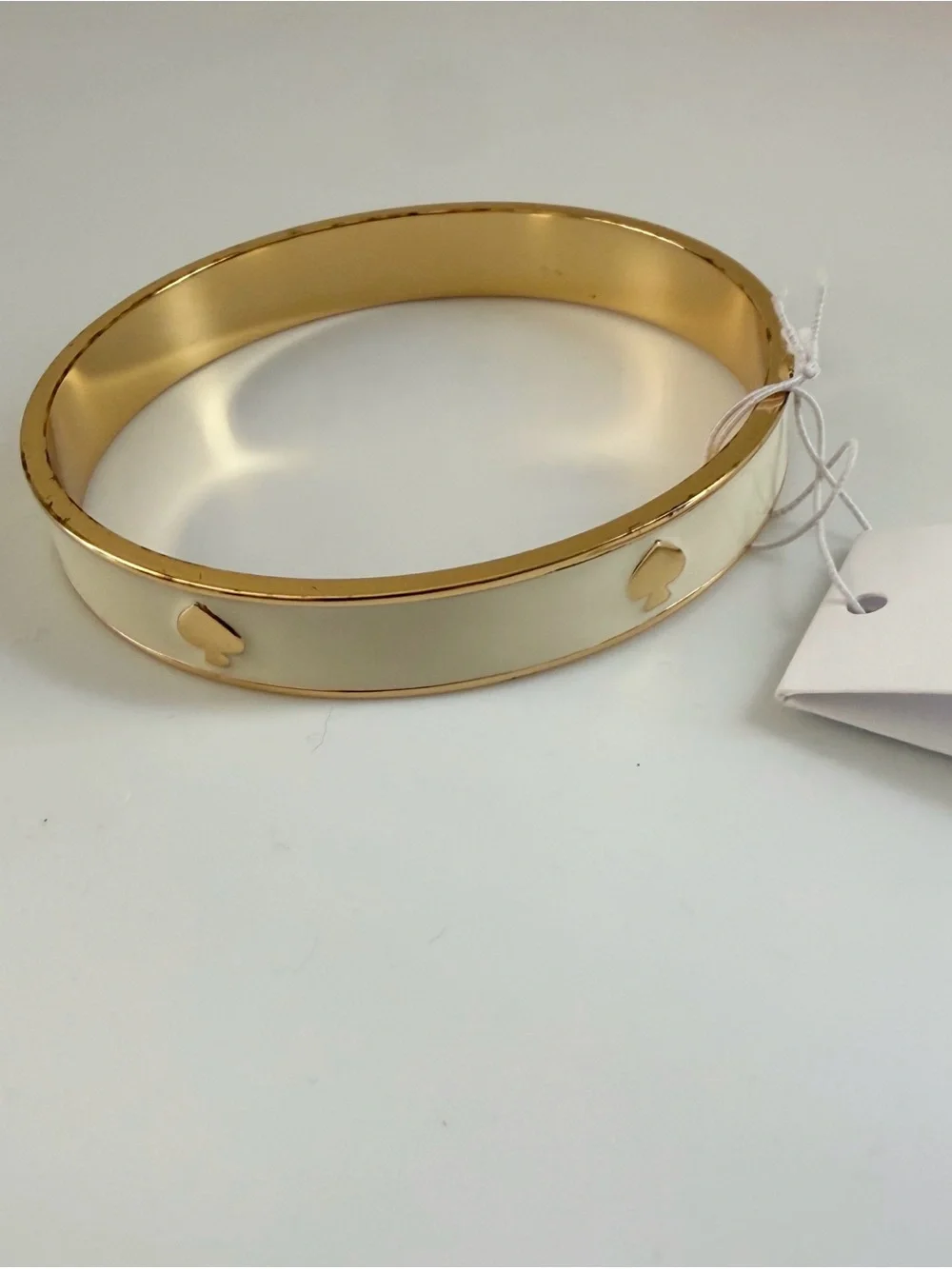 Kate Spade Gold Tone Enamel Bangle Bracelet